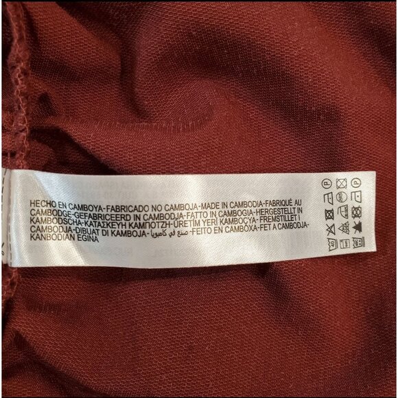 Zara Draped Corduroy Ruched Mini Skirt Size Large - Picture 9 of 11